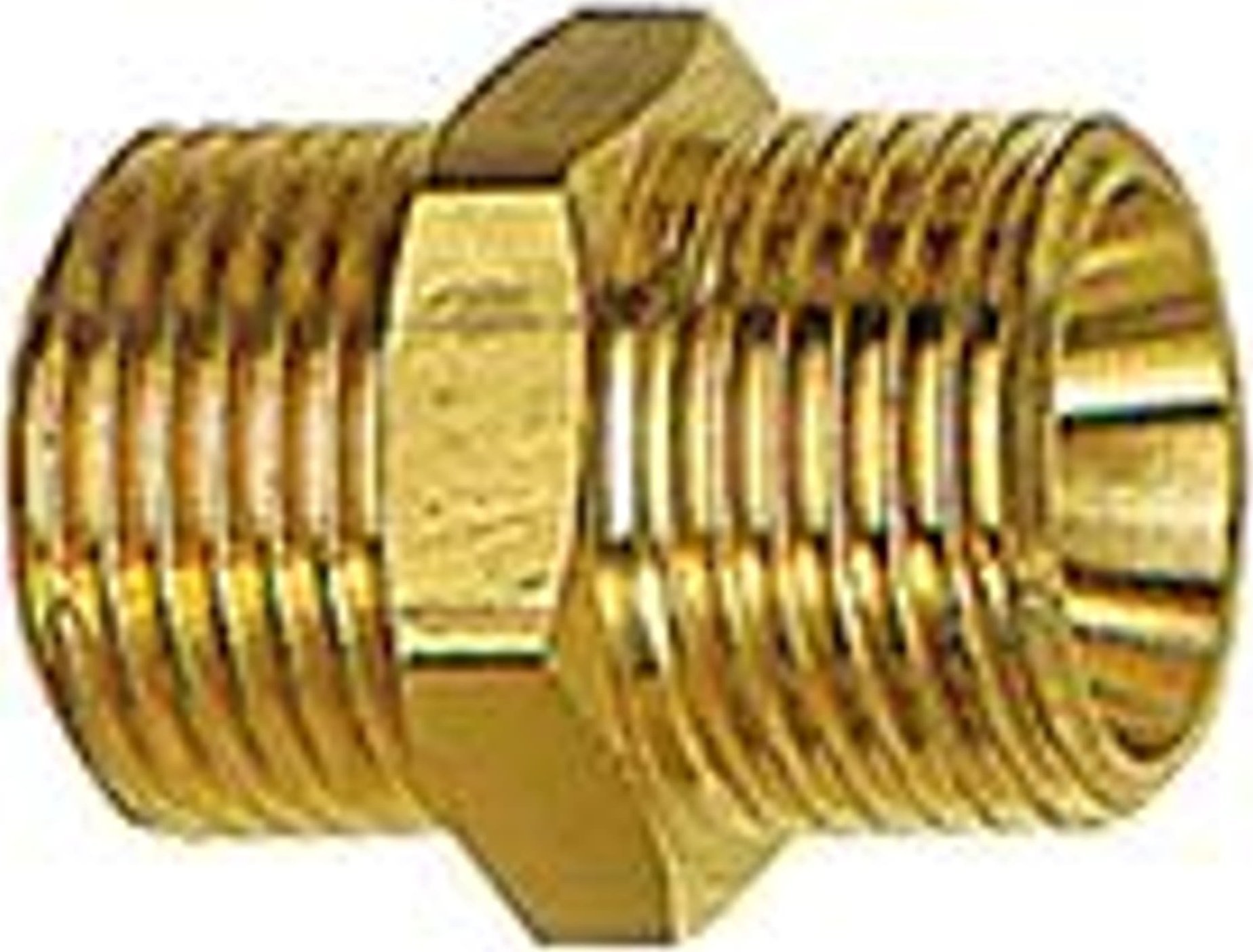 Riegler Zlaczka z podwoj.gwint, gwint zewn. G1/4"xG3/8", rozmiar klucza 19mm z mosiadzu, RIEGLER