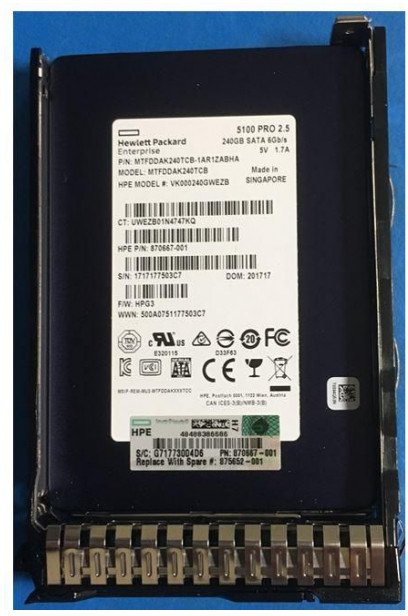 HPE SSD 480Gb SATA 6Gbs