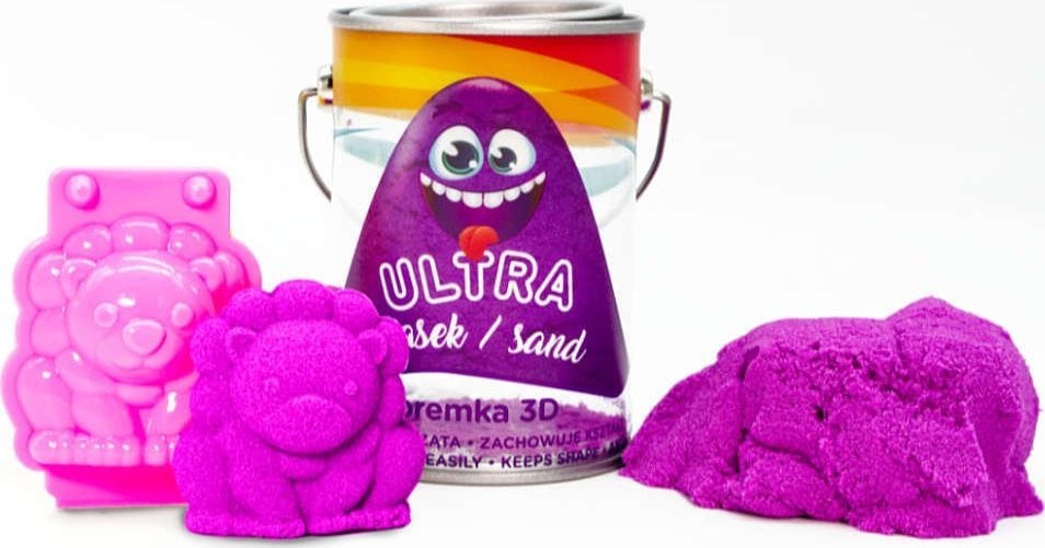 Epee Ultra piasek puszka 150g fioletowy + foremka 3D lew