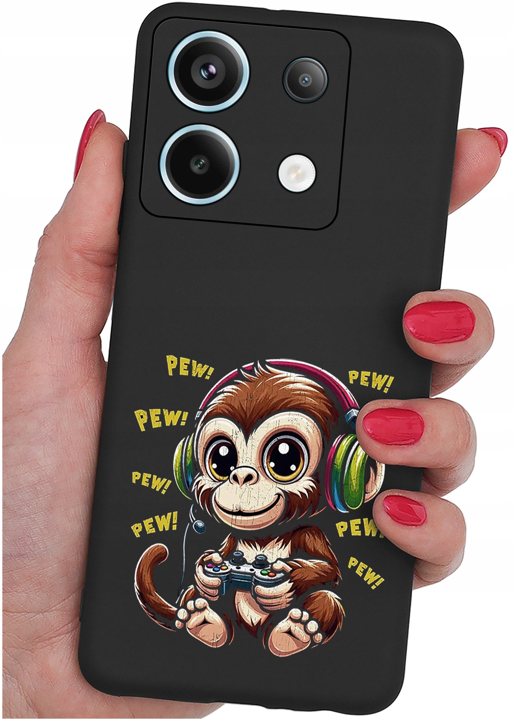 ETUI do Xiaomi Redmi Note 13 Pro 5G WZORY |SILIKONOWE MATT CASE +SZKŁO 9H