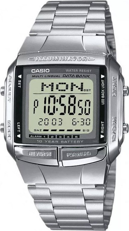 Zegarek Casio Zegarek Męski Casio DATABANK ( 38 mm)