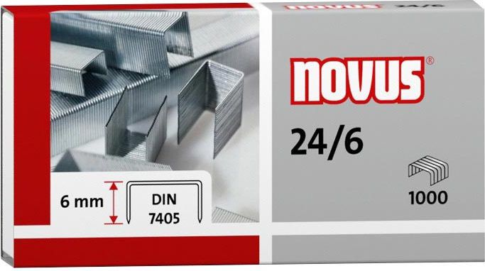 Novus Zszywki 24/6, 1000 szt. (040-0158)