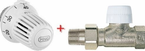 Honeywell Zestaw RTL do ogrzewania podłogowego prosty 1/2" T6102DUB15