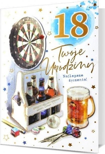 Pan Dragon Karnet B6 Urodziny (wymienne cyfry)