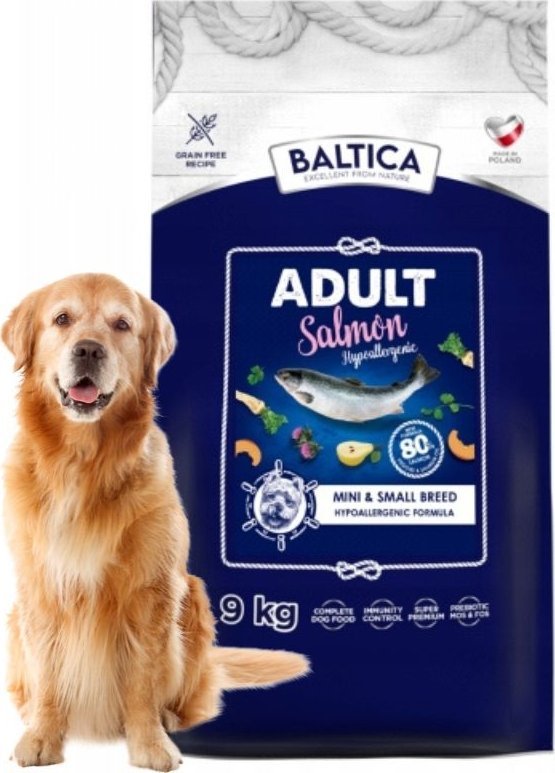 Baltica Karma 9kg z łososiem dla psów małych ras