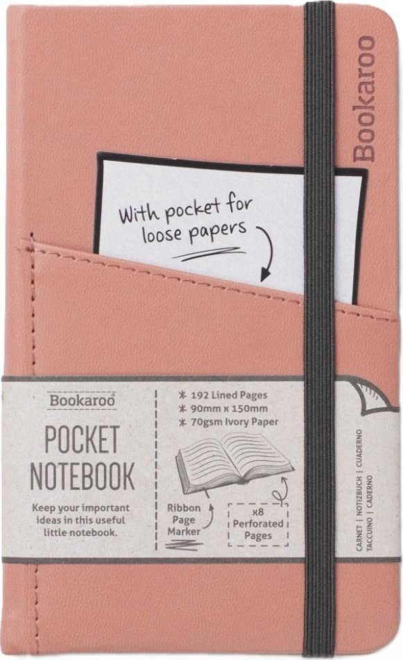 Bookaroo Notatnik Journal Pocket A6 - Pudrowy