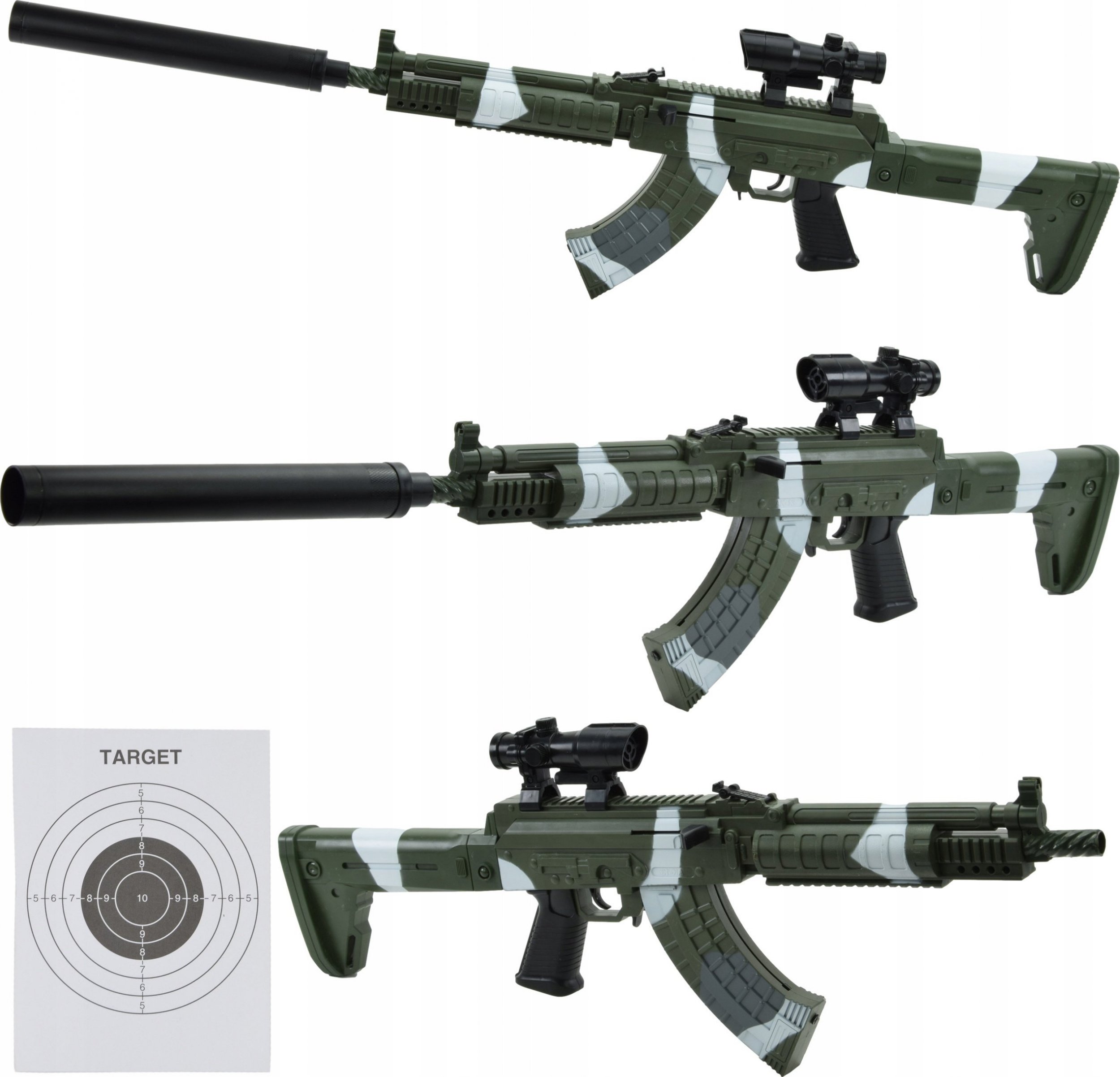 Skleplolki KARABIN PISTOLET NA KULKI MASZYNOWY ASG TŁUMIK