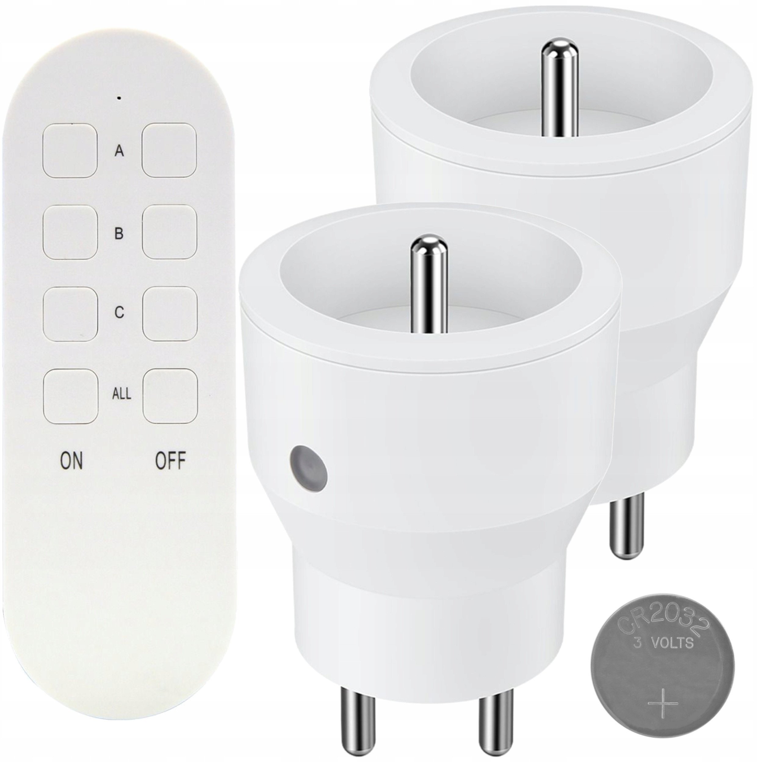 ZESTAW BEZPRZEWODOWYCH GNIAZD MINI, STEROWANYCH PILOTEM 2+1