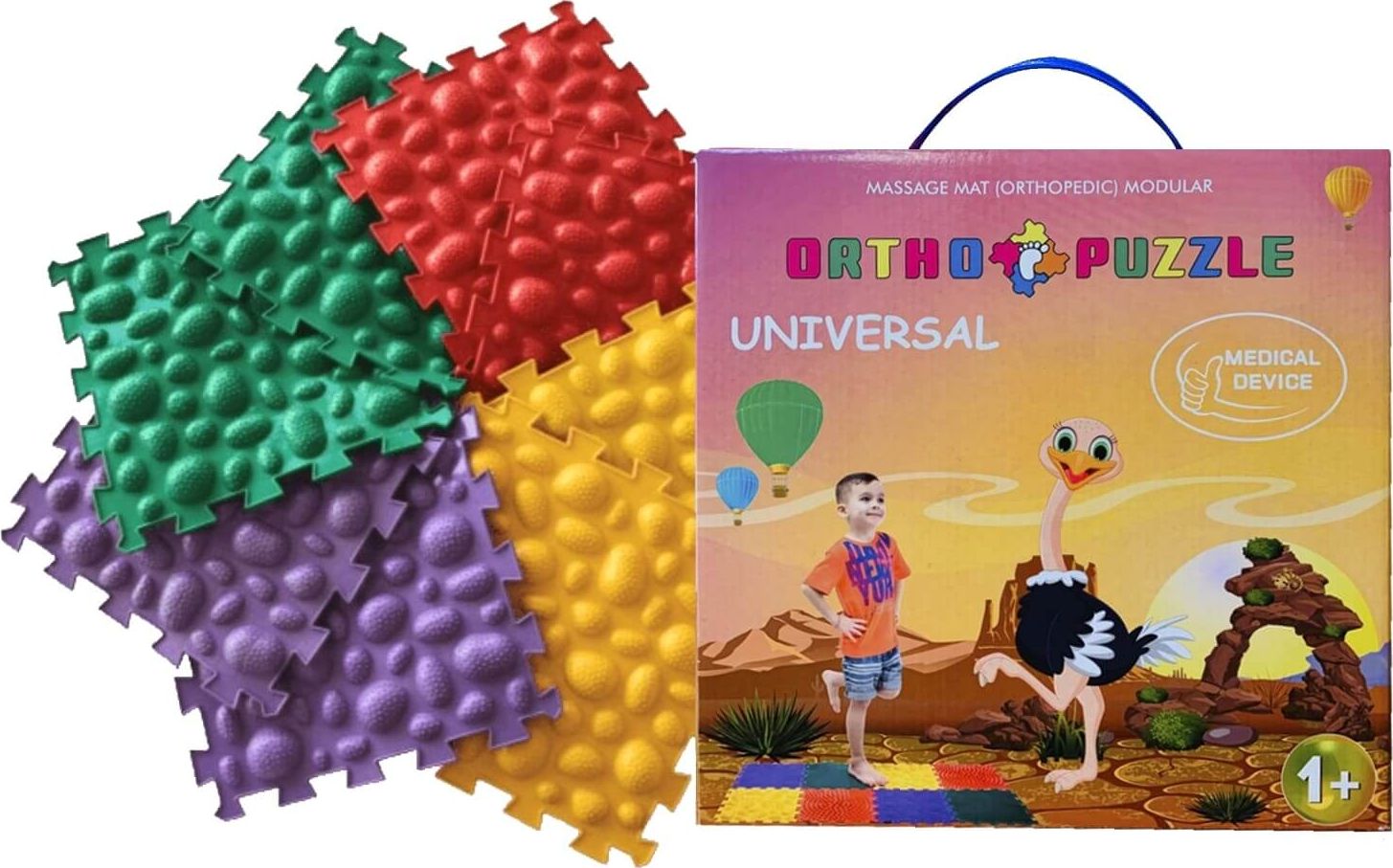 Wader Polesie 47217 Mata do masażu ortopedyczna modułowa ORTHO PUZZLE Universal