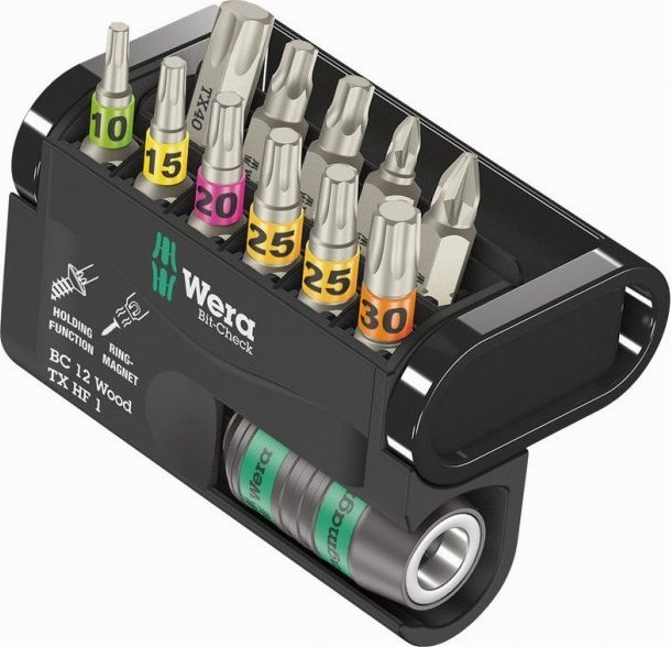 Wera ZESTAW BIT-CHECK 12 WOOD TX HF 1, 12 CZ. (1 KPL)