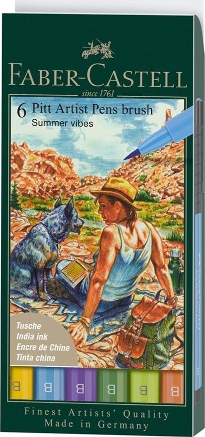 Pisaki Pitt Artist Pen Summer B 6szt
