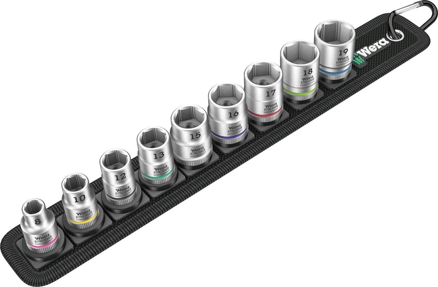 Wera Wera Zyklop Socket Set Belt B4 - 3/8 - 9-piece - socket insert