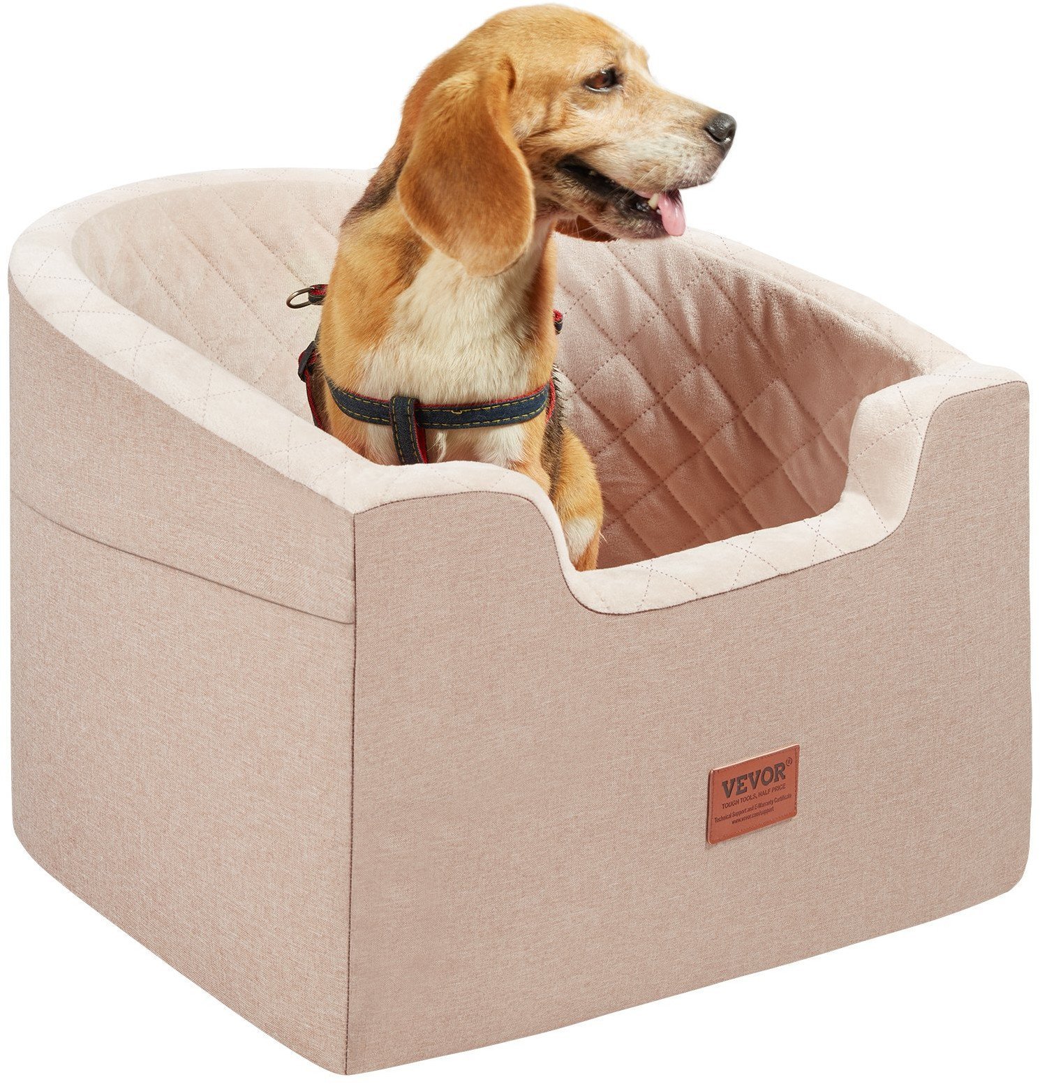 Fotelik samochodowy XL dla psa kota Transporter samochodowy Kremowy