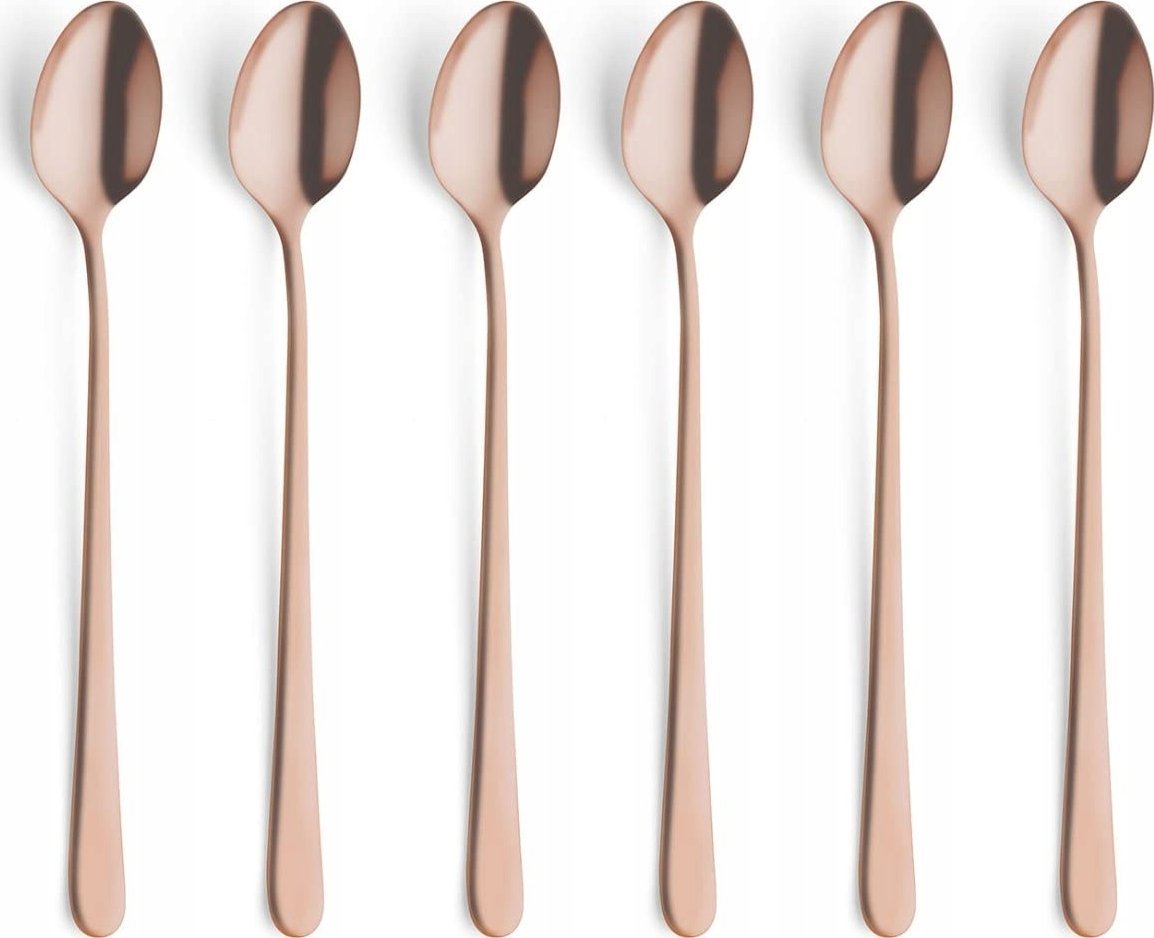 Amefa Austin 1410 - 6 Iced Teaspoons in trend box - copper