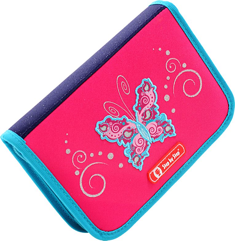 Piórnik Step by Step 3D Butterfly Dancer z wyposażeniem różowy (129338)