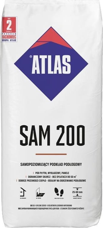 ATLAS Atlas Podkład podłogowy samopoziomujący 25 kg Atlas Sam 200
