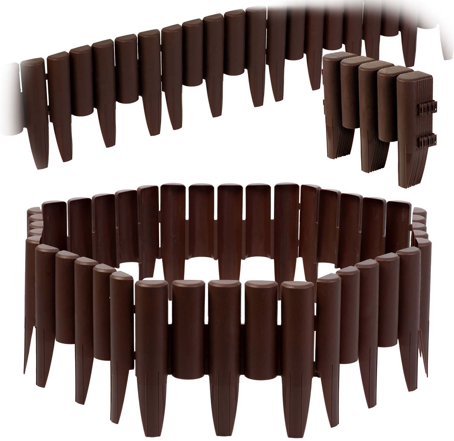 Obrzeże ogrodowe Plonos 220 cm PL-961 brązowe