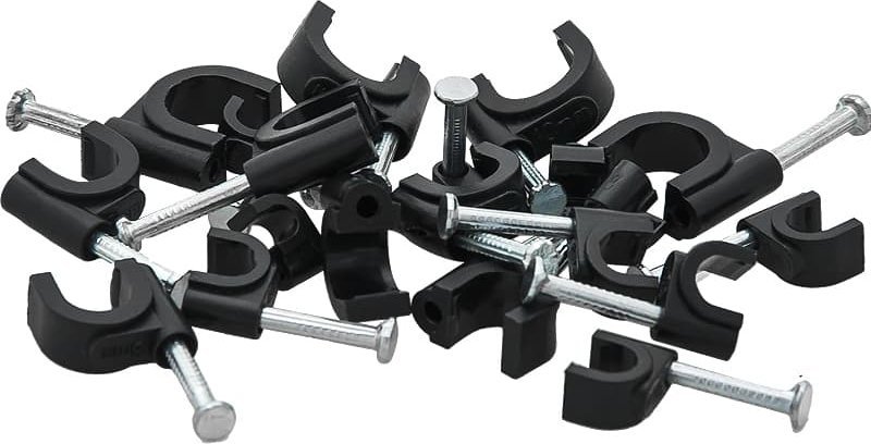 Blow 42-013# Uchwyt kabla 4mm czarny okrągły