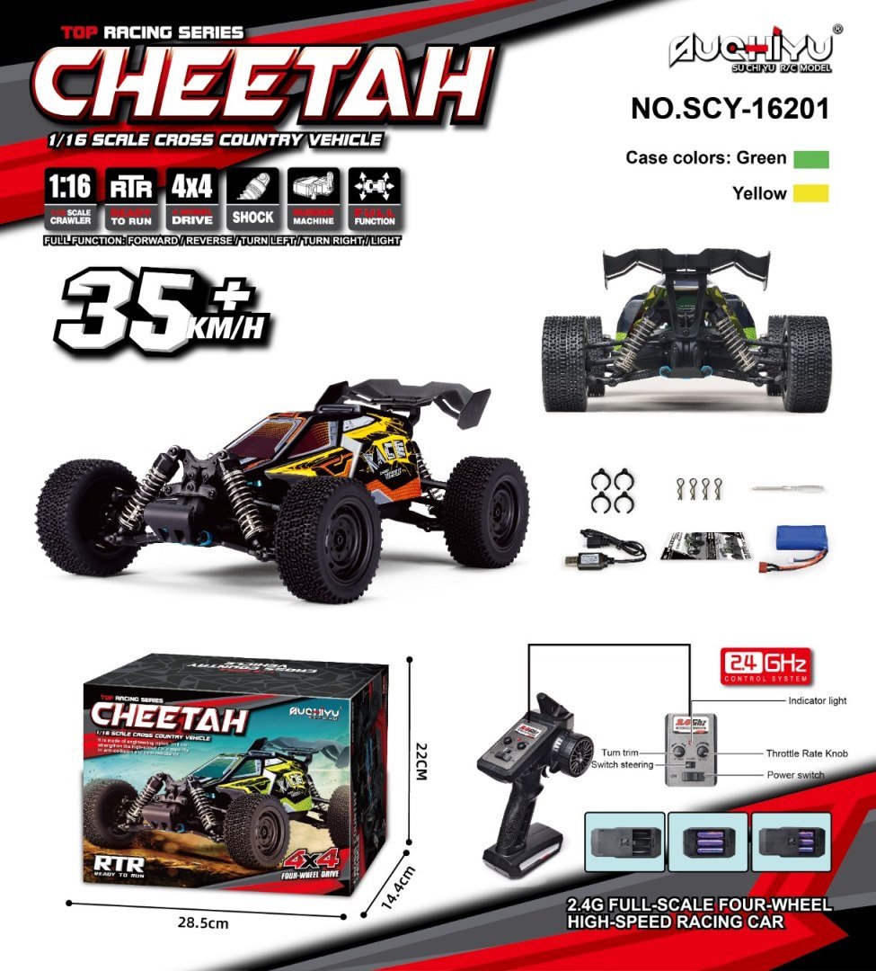 R/C Pojazd Wyścigowy CHEETAH 1:16 EDUKAMP
