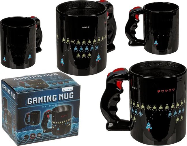 Out of the blue Kubek Gracza z Rączką w kształcie Joysticka, Zmieniający Kolor