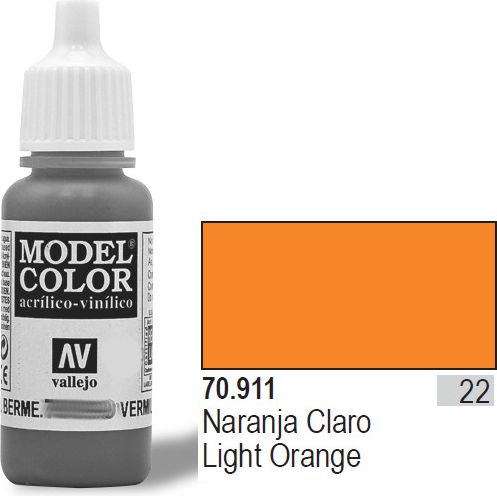 Vallejo Farba Nr22 Light Orange 17ml - 70911