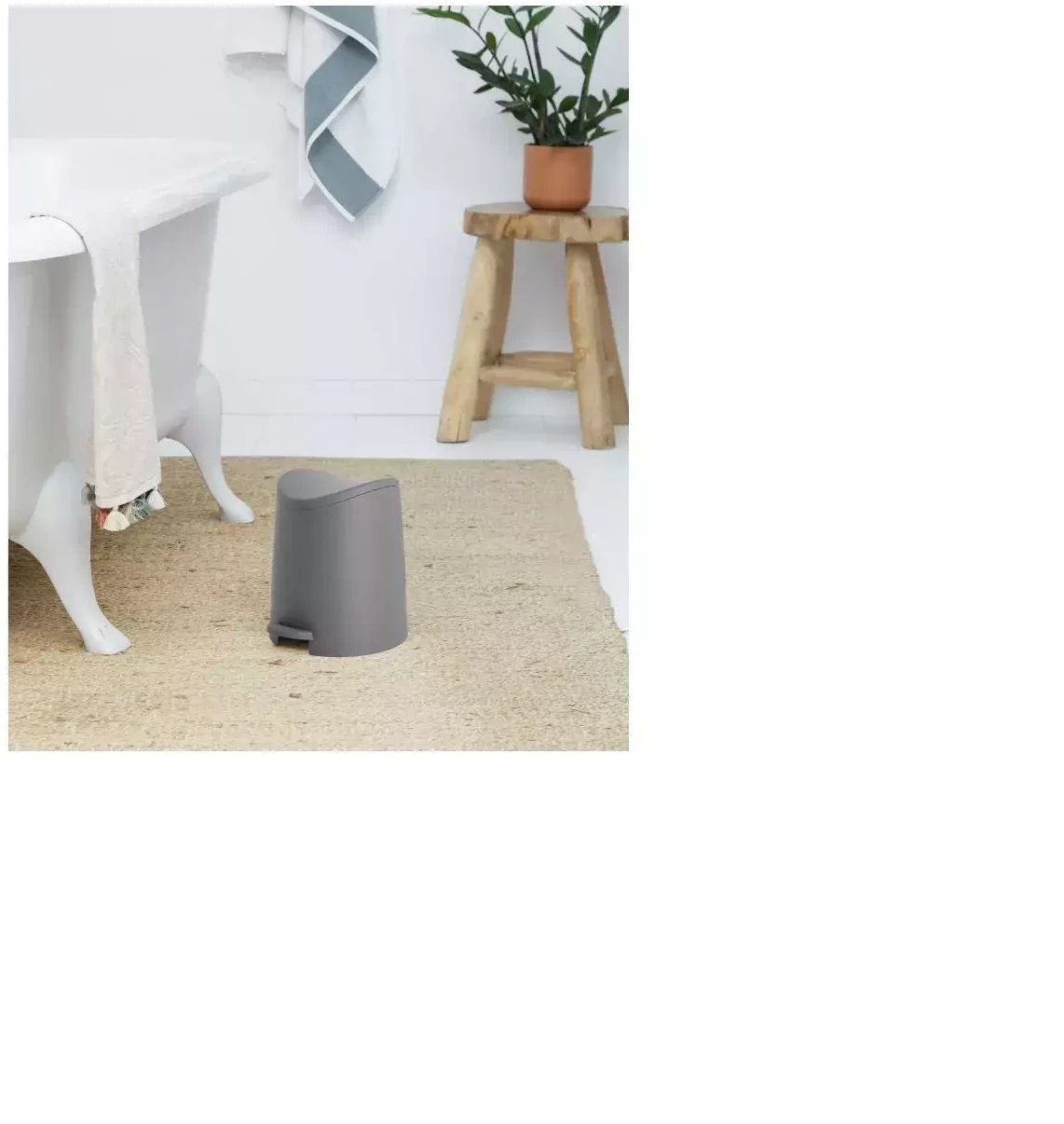 Bathroom pedal bin 3L Standard grey 8411801224748