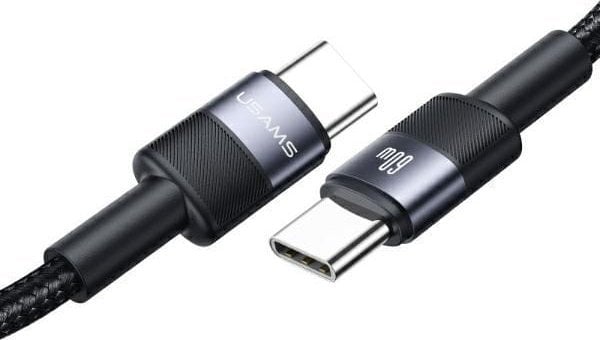 Kabel USB Usams USB-C - USB-C 1.2 m Czarny