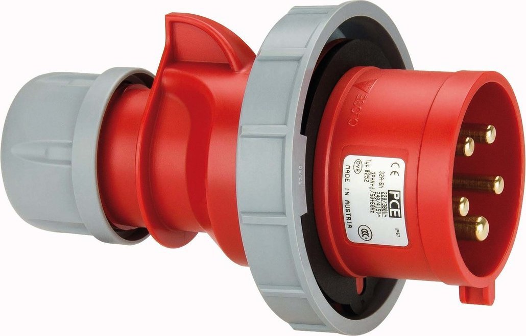 PCE Wtyczka przenośna Shark 32A 400V 3P+Z+N IP67