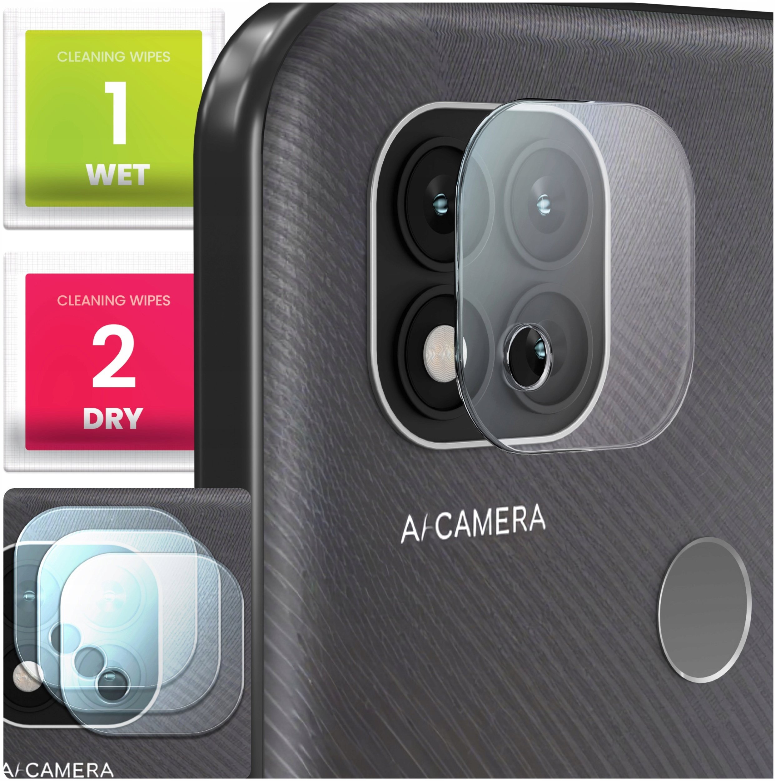 3-PAK Szkło Na Aparat Do Xiaomi Redmi 9C (Hartowane, Ochronne, Na Obiektyw)