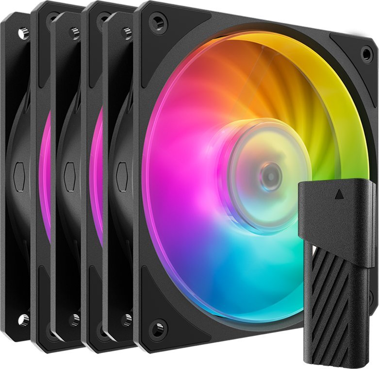 Wentylator Cooler Master Mobius 120P ARGB czarny 3-pack (MFZ-M2DN-243P2-R1)