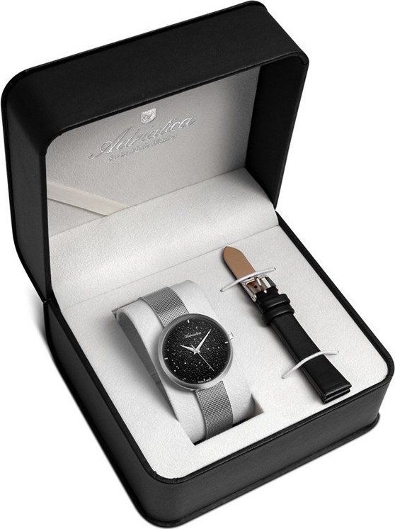 Zegarek Adriatica Zegarek damski Adriatica A3646.5114QBL-SET srebrny