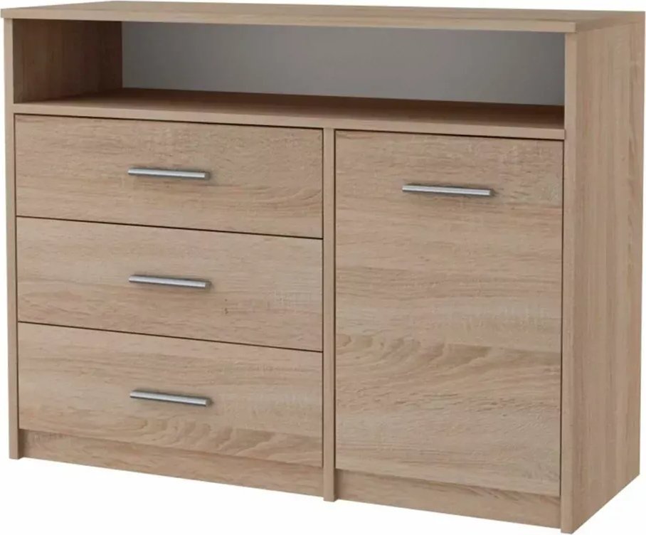 Elior Skandynawska komoda na ubrania dąb sonoma - Pirex 3X
