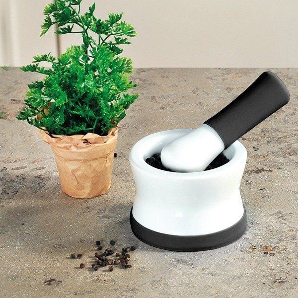 Kesper Moździerz czarno-biały 8 cm KESPER