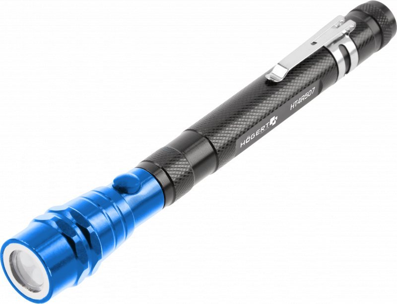 Dunlop HOGERT CHWYTAK MAGNETYCZNY TELESKOPOWY Z LATARKĄ LED