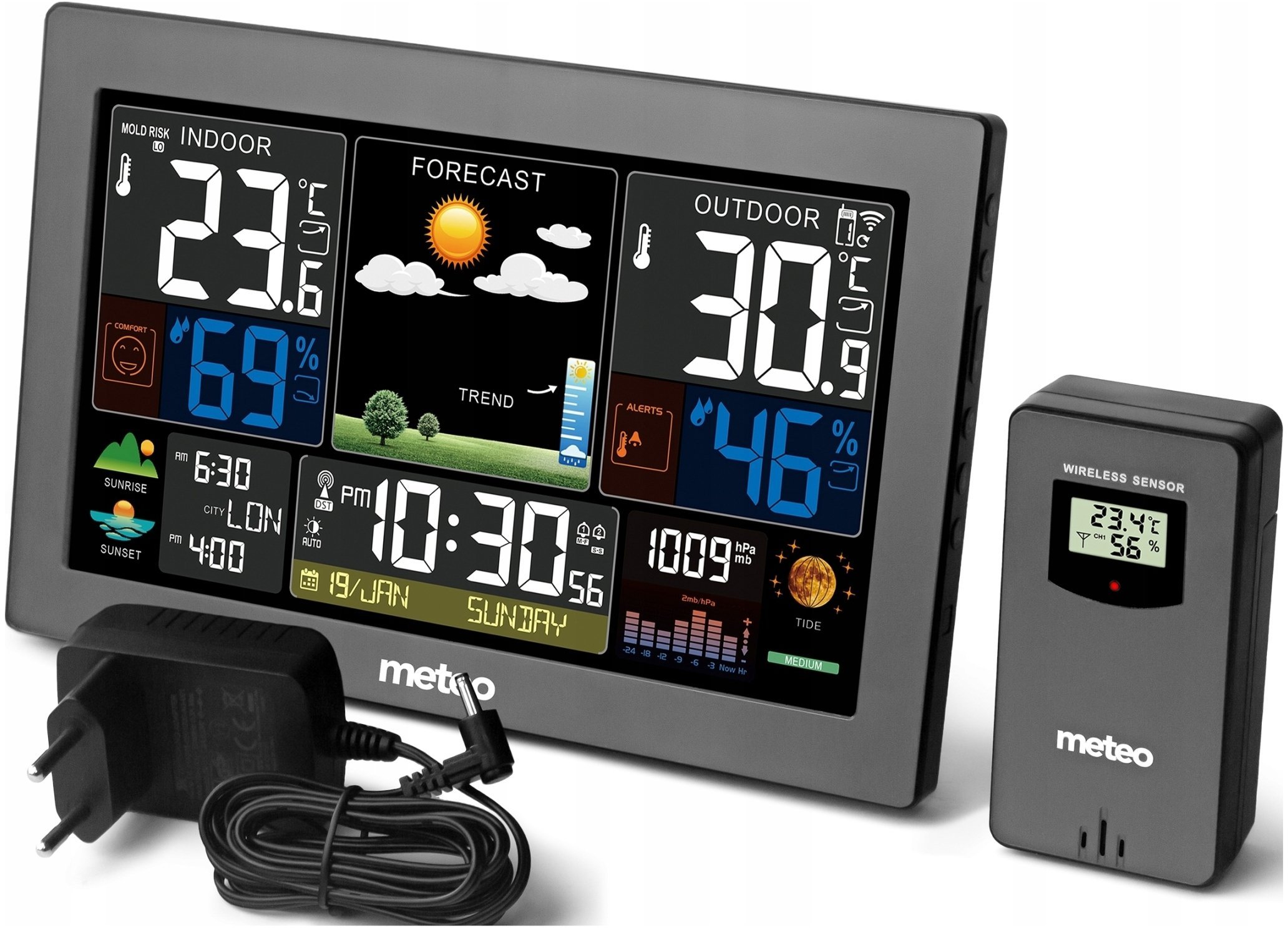 STACJA POGODOWA Z DCF METEO SP96 POGODYNKA