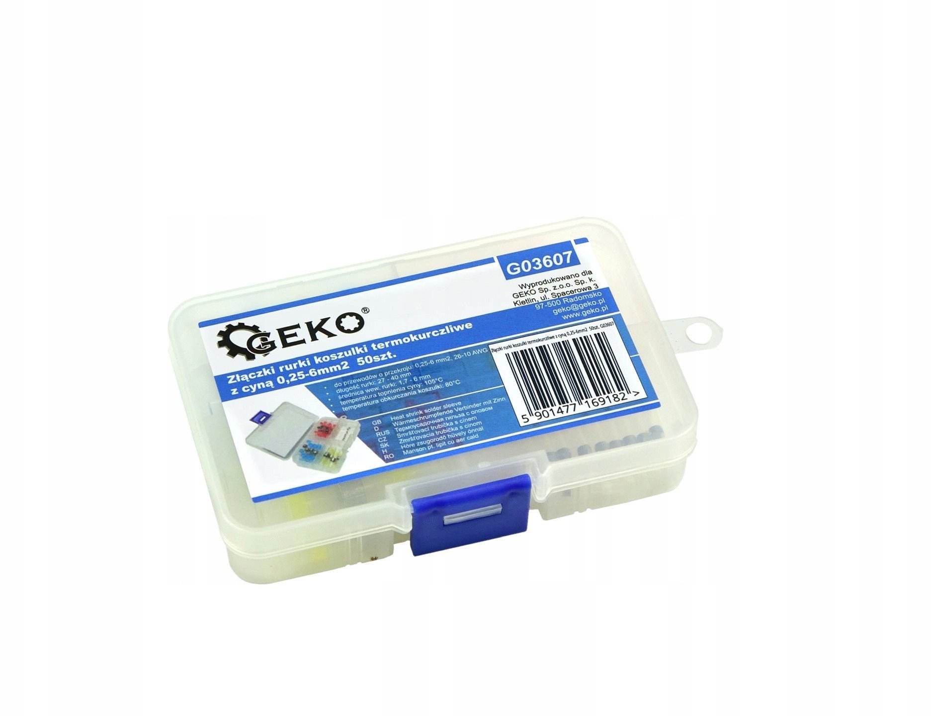 Złączki rurki koszulki termokurczliwe z cyną 0,25-6mm2 50szt. (200)