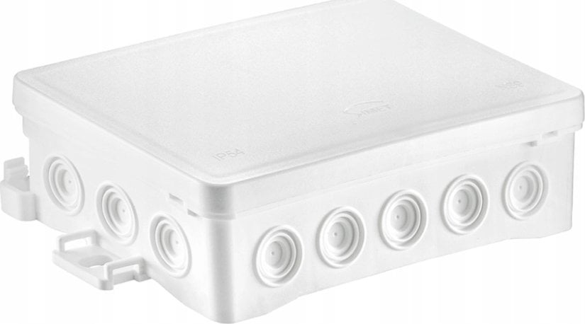 Simet Puszka naścienna 90x40x135mm z dławnicą zintegrowaną samozatrzaskowa, bezhalogenowa, seria FASTBOX&HOOK biała IP54 NS9 35404106