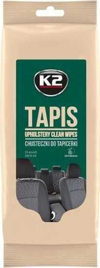 K2 TAPIS WIPES Chusteczki do tapicerki materiałowej, 24 szt.