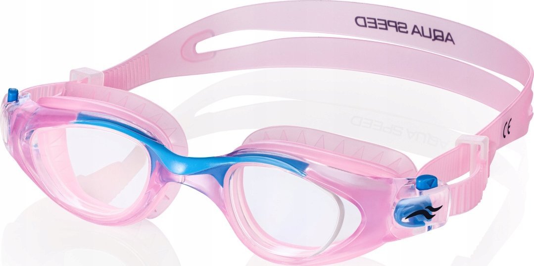 Aqua-Speed Okulary pływackie Aqua Speed Maori Jr jasny róż