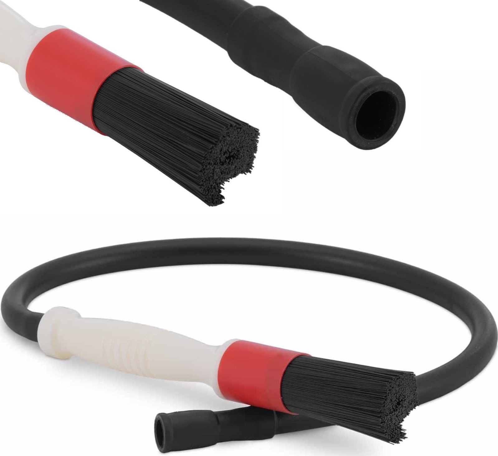 MSW Pędzel przepływowy do myjki warsztatowej 26 cm z wężem 70 cm Pędzel przepływowy do myjki warsztatowej 26 cm z wężem 70 cm