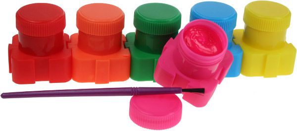 Titanum TITANUM Farby Do Malowania Palcami 6 Kol - 184130