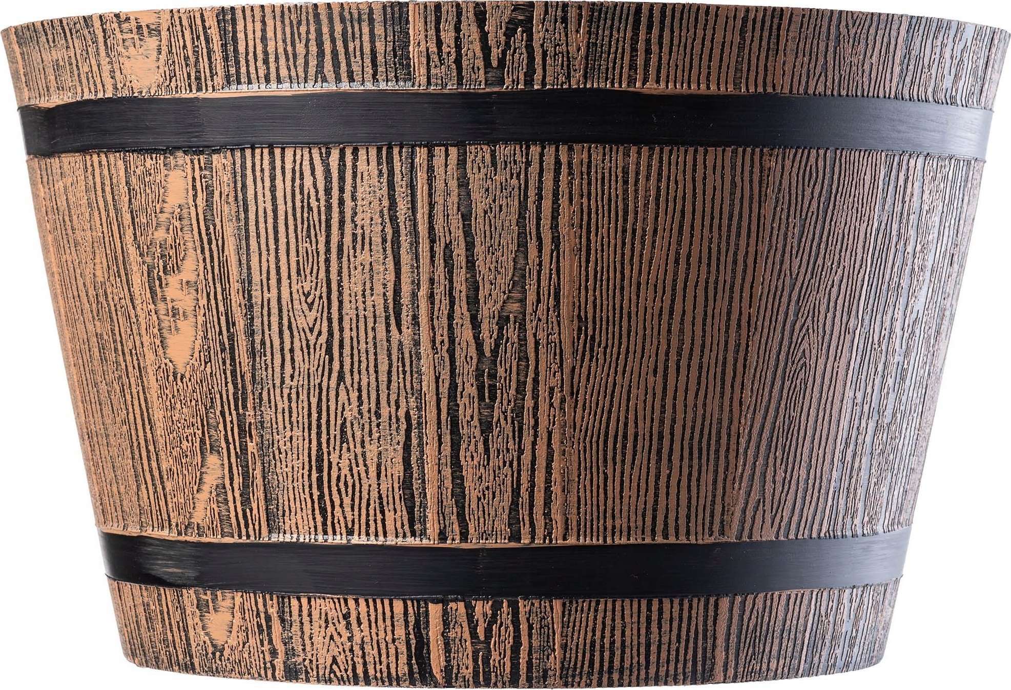 Kadax Doniczka Donica Okrągła Na Kwiaty 30cm Ciemny Brąz