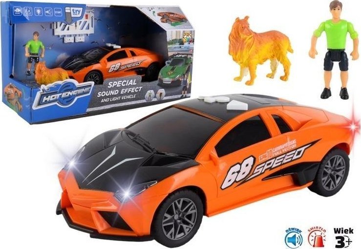 Uliczne szale?stwo - Samoch?d pomara?czowy sport