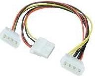 Lindy Molex - Molex x2, 0.25m, Wielokolorowy (33126)