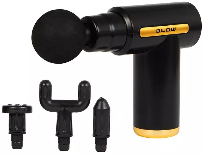 Masażer pistolet do masażu mięśni BLOW Wave 3000 + 4 głowice