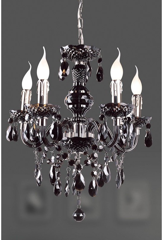 Lampa wisząca Italux Whiz retro czarny (L.90690/5BL)