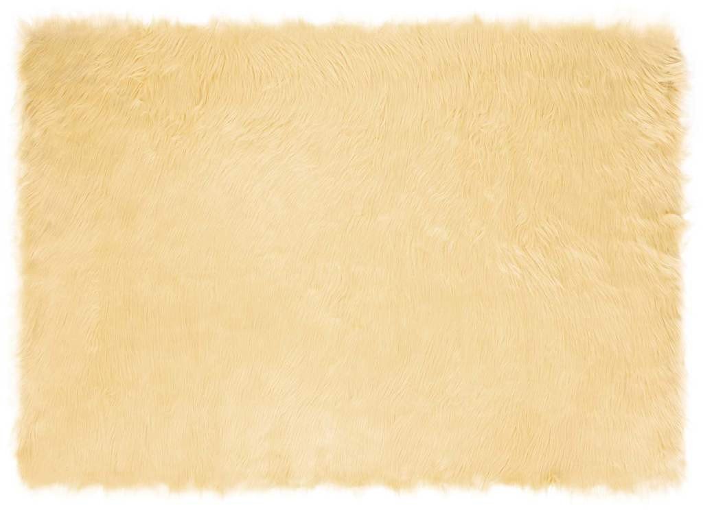 vidaXL Sztuczny dywan owczy kremowy 120 x 170 cm