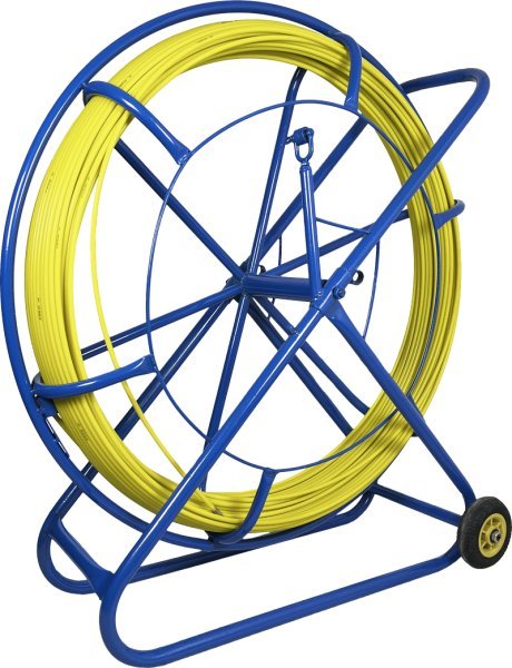 Q-Lantec Pilot z włókna szklanego FRP do przeciągania kabli Ø11mm, 100m z kółkami (NPK-110-100-SK)