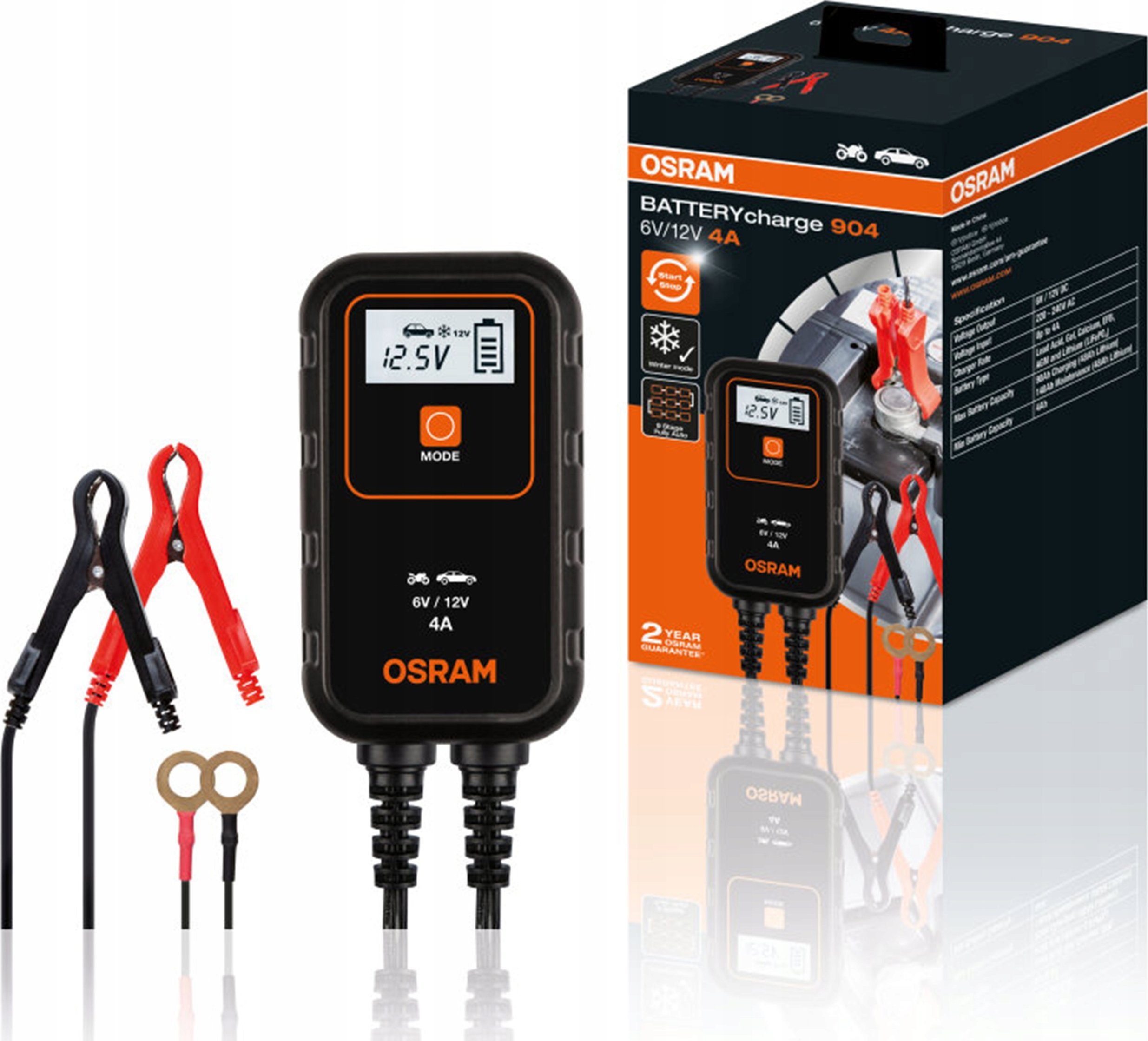 Osram OSRAM įkroviklis 6/12V 4A 90AH
