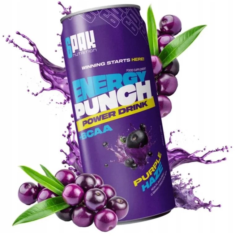 6PAK - Energy Punch Acai, Płyn, 250ml